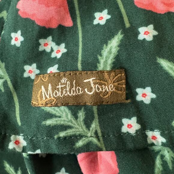 Matilda Jane Yesteryear Poppy Print Long Sleeve Blouse Size S - Picture 7 of 7